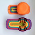 Colorful 6 Piece Kitchen Cooking Plastic Measuring Spoons & Cups Set. 