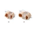 1 PC Washable Double Hole Toe Corrector Hallux Eversion Fixer Unisex Toe Valgus Immobilizer Foot Care Supply for Men Women. 