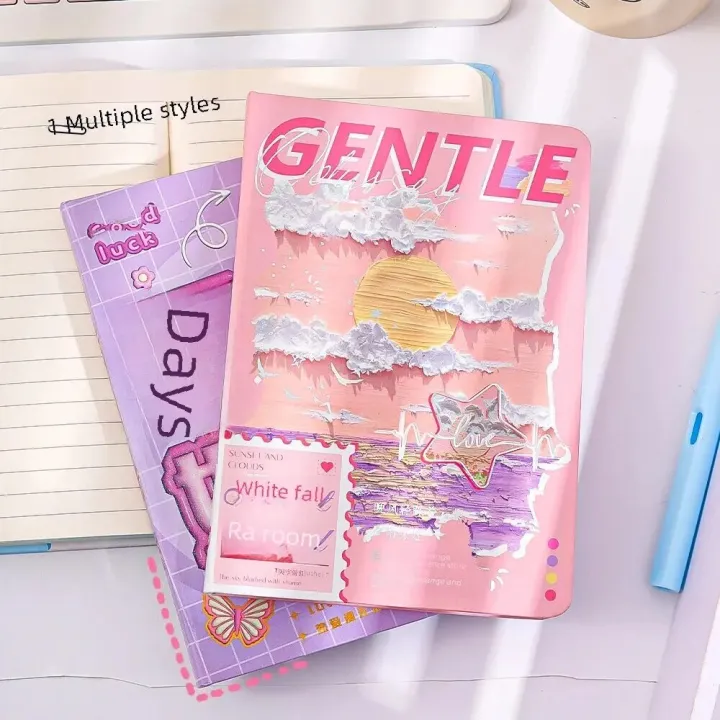 %E3%80%90NEW%E3%80%91%20Cute%20Textbook%20Cartoon%20Creative%20Notebook%20Girl%20Heart%20Student%20Diary%20Book%20Hardcover%20Handheld%20Diary%20Korean%20Style%20Sunset%20Skyline%20-%20Image%202