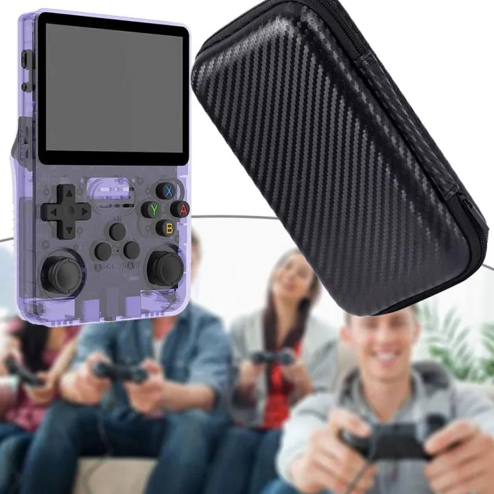 EVA%20Hard%20Travel%20Bag%20For%20R35S/R36S%20Handheld%20Game%20Console%20Storage%20Bag%20Protective%20Case%20Dust%20Prevention%20And%20Anti-fall%20Zipper%20Bag%20-%20Image%202