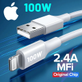Super Fast Charge USB Cable For iPhone 6 apple 6 Plus 7 8 Plus 11 12 13 14 14 pro max Iphone 15 Pro X Max 5 6s 7 8 Plus Apple iPad Original Line 1m Mobile Phone Cord Data Charger Wire Fast Data Transfer Lightning Cable. 