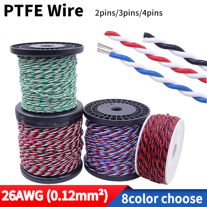 PTFE Copper Wire 26AWG Square 0.12mm DIY FEP High Temperature Resistant ...
