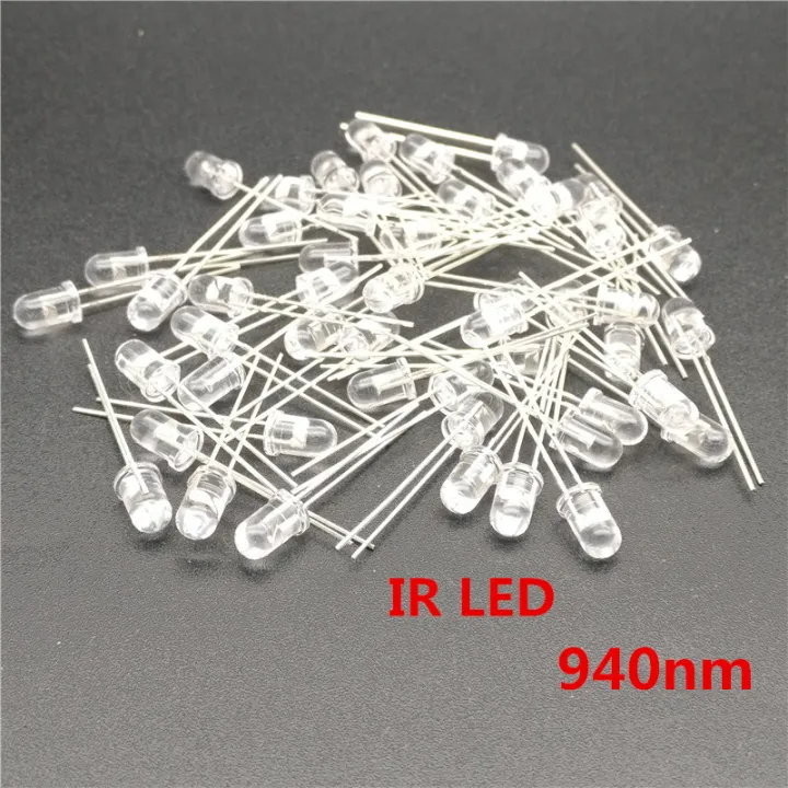 【UrbanNomad】100 Pcs 940 IR LED infravermelho 5mm IR 940nm Infrared ...