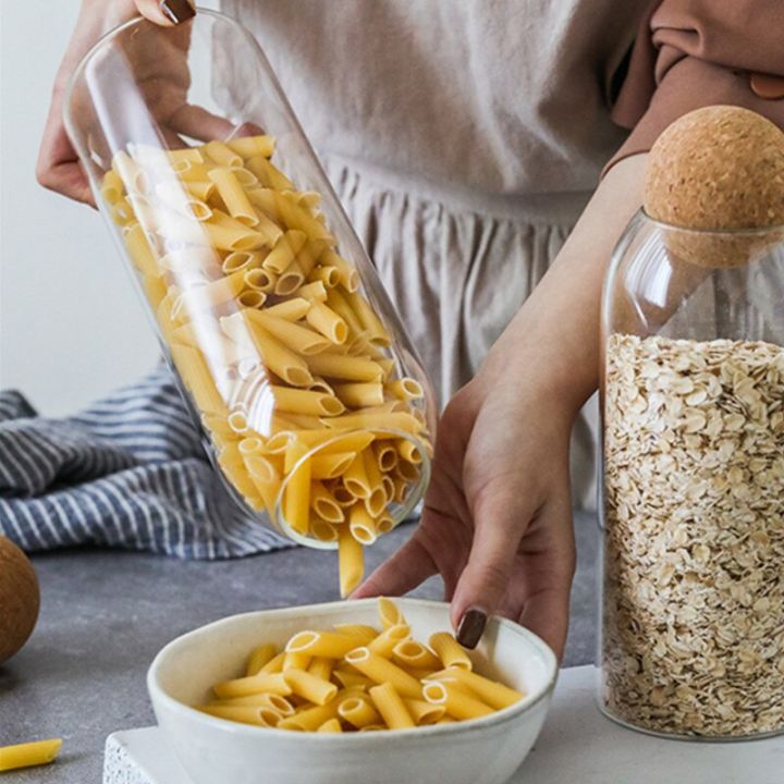 Food%20Storage%20Jars%20with%20Wood%20Lid%20Cork%20Ball%20Stopper%20Glass%20Jars%20Set%203Pcs%20For%20Storage%20Food%20Handmade%20Borosilicate%20Glass%20Canister%20Jar%20-%20Image%206