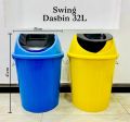 Large size Plastic Swing DUSTBIN with colorful attractive design 32 Liters. 