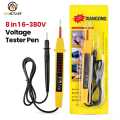 8-In-1 AC DC 6-380V Car Voltage Test Pen Polarity Current Tester Detector. 