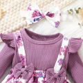 Dress For Kids 3 Months - 3 Years old Birthday Korean Style Fashion Long Sleeve Cute Floral Princess Formal Dresses Ootd For Baby Girl. 
