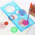 ❤❤ Creative Painting Multifunctional Puzzle Body Tracer Geometry Ruler Student Drawing Tool Painting Ruler Learning Art Tool. 