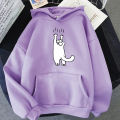 Simon's Cat Cute Anime Hoodies Harajuku Manga Sweatshirts Casual Men/women Clothes Regular Fit Pocket Streetwear Graphic Hoody. 