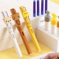 1PC AIHAO MS017 Rilakkuma Blue Erasable Ink Set Fountain Pen Student Office Stationery Supplies Ink Pens For Writing Kawaii. 