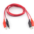 【FOOT SOFA】1M Alligator Clips Test Lead Double Head Crocodile Clip Roach Electrical DIY Clip Test Lead Jumper Wire Clips Crocodile Cable. 