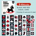 High Contrast Baby Visual Stimulation Cards(3-6). 