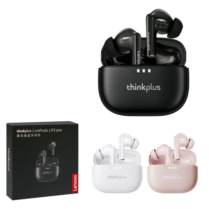 Lenovo LP3 Pro Bluetooth 5.2 Earbuds Wireless TWS Headphone Noise Reduction LivePods