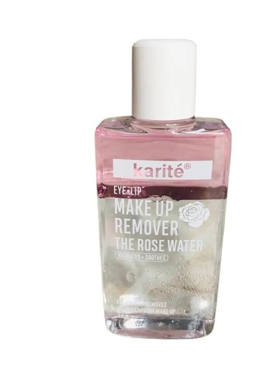 KARITE Eye+Lip Makeup (kmrw) Remover the Rose Water Hydrates+Soothes 180ml