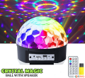 Bluetooth LED Crystal Magic Ball DJ Light With MP3 Music. 