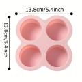Round Shape Air Fryer Egg Mold Easy Clean Silicone Egg Cooking Silicone Egg Pan Non-Stick 4-Cavity Egg Steamer Mold for Healthy Cooking Breakfast Prep Kitchen Gadget Air Fryer Accessory Home Chefs. 