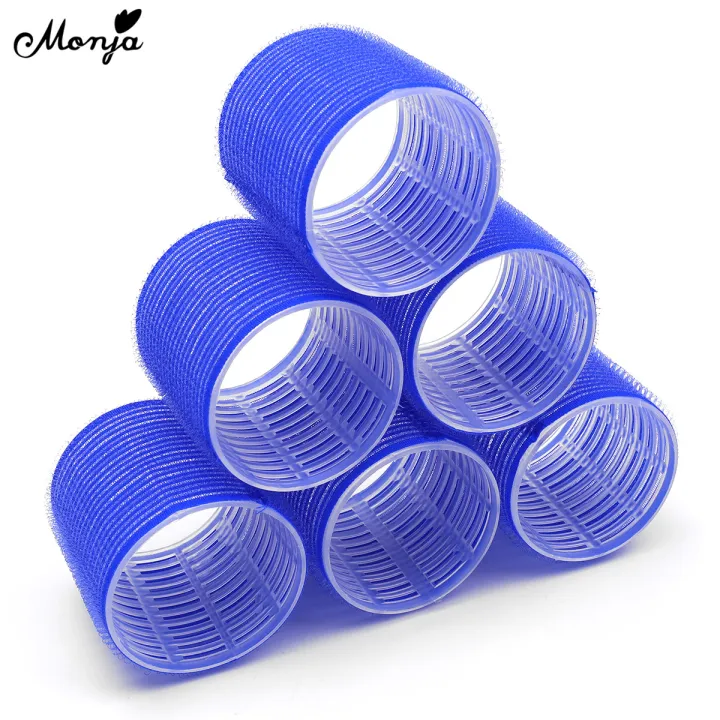 Monja%206Pcs/Set%20Hair%20Roller%20Multiple%20Size%20Natural%20Curls%20Curlers%20Self-adhesive%20Roller%20Fluffy%20Hair%20Home%20Use%20Styling%20Tools%20-%20Image%205