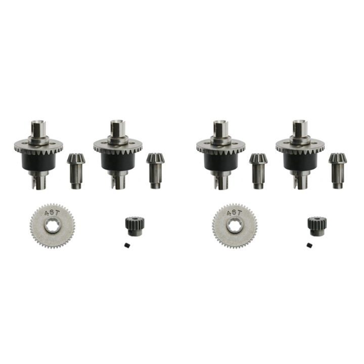 4x Metal Differential and Gear Set for SCY 16101 16102 16103 16201 Pro ...