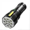 LED multifunctional strong light flashlight 7 Core LED USB Rechargeable Powerful COB Portable Light Camping Lantern. 