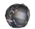 U.P.Co Jaguar Black Matt Motor Bike Helmet SLS Certified. 