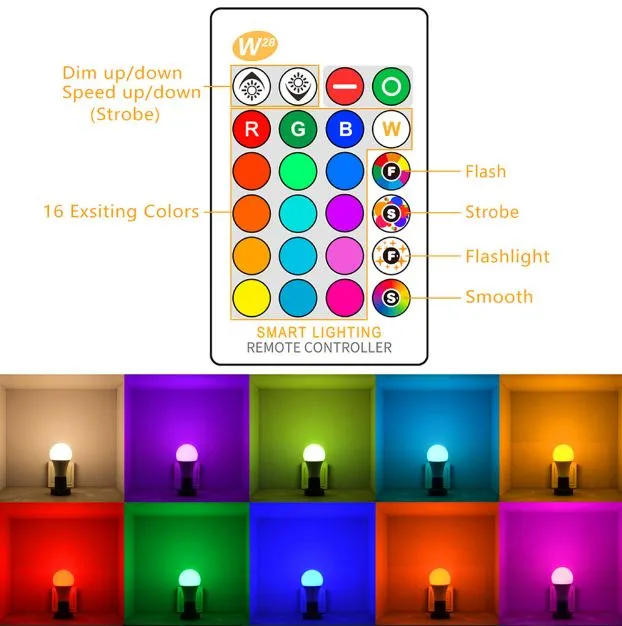 RGB%20LED%20Light%20bulb%20with%20remote%20control%2016%20color%20B27%20-%20Image%203