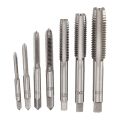 7Pcs M3 to M12 metal Hand Screw Machine Metric Taper Plug Tap Drill Bit Kit Silver. 