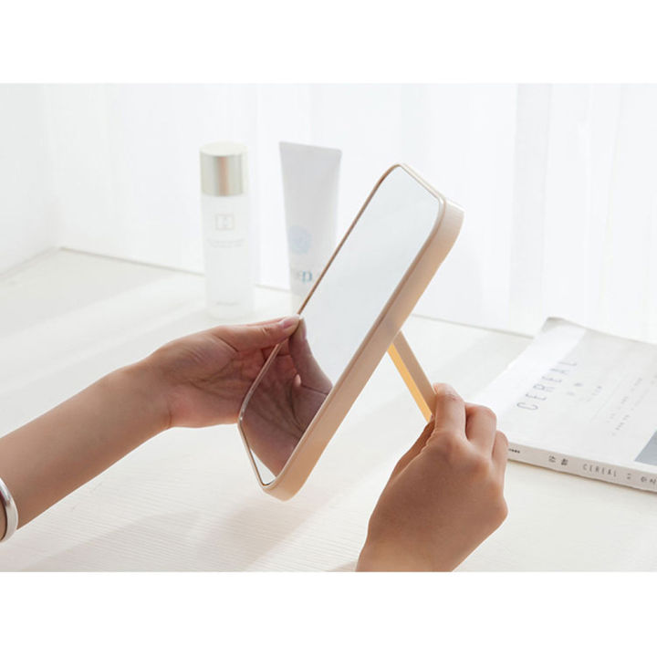 Folding%20bracket%20Makeup%20mirror%20Sleek%20Compact%20Portable%20Vanity%20mirror%20Lightweight%20Adjustable%20stand%20Single-sided%20mirror%20for%20Beauty%20-%20Image%204