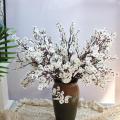 Silk Floral Arrangements Centerpieces for Home Kitchen Bedroom Festival Wedding Party Decor Faux Flowers  Babys Breath Flower Bulk Artificial Gypsophila Bouquet. 