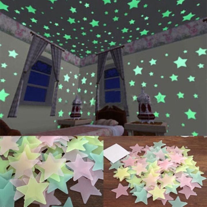 Radium%20Stars%2025%20pcs%20Wall%20Stickers%20Night%20Glowing%20Stars%20Plastic%20Radium%20Stars%20-%20Image%206