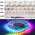 Dengfeierru WS2812B WS2812 Digital Flexible Individually Addressable Pixel Led Fashion Strip RGB LED Strip 30/60/74/96/144Pixel/Leds/M Tape Light 5V. 