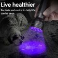 UV Flashlight Purple Lamp 395nm Ultraviolet Torch Zoom Flashlight Detection Lighting Lamp for Pet Fungus Stains Hunting Manicure. 