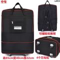 Women's Large Capacity Folding Luggage Bag with Support Air Travel Bag Waterproof Buggy Bag Wheels Handbag Transport Bag ︰. 
