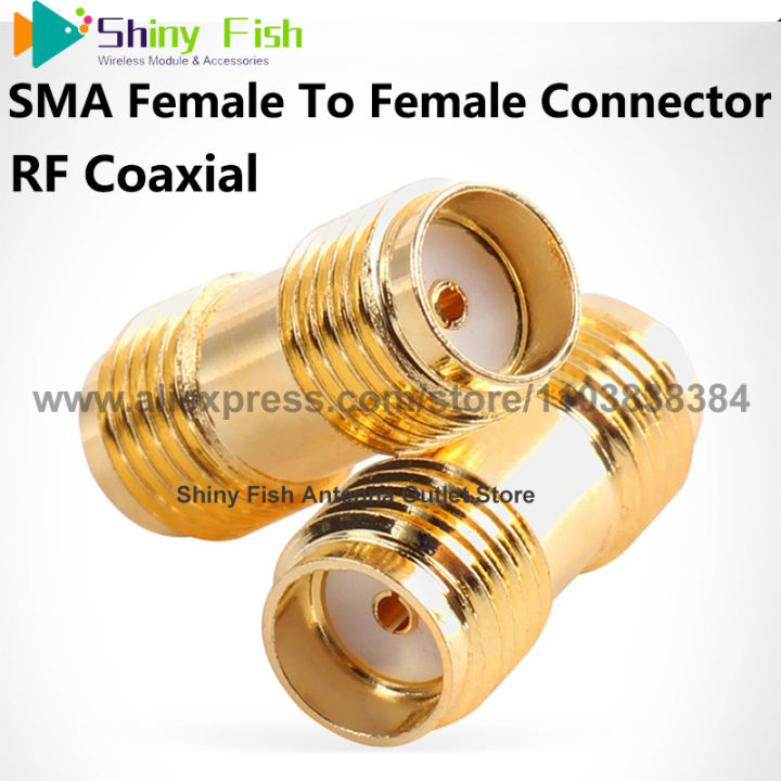 5PCS Connector SMA Female Jack to SMA Female Jack RF Coaxial Converter Adapter Straight New Brass Wire Terminals