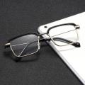 Protection Men Women Elegant Square Eyeglasses Anti-Blue Light Half-frame Reading Glasses Eye. 