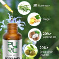 PURC Rosemary Oil Hair Growth Products for Man Women Ginger Anti Hair Loss Fast Regrowth Thicken Oils Scalp Treatment Hair Care. 