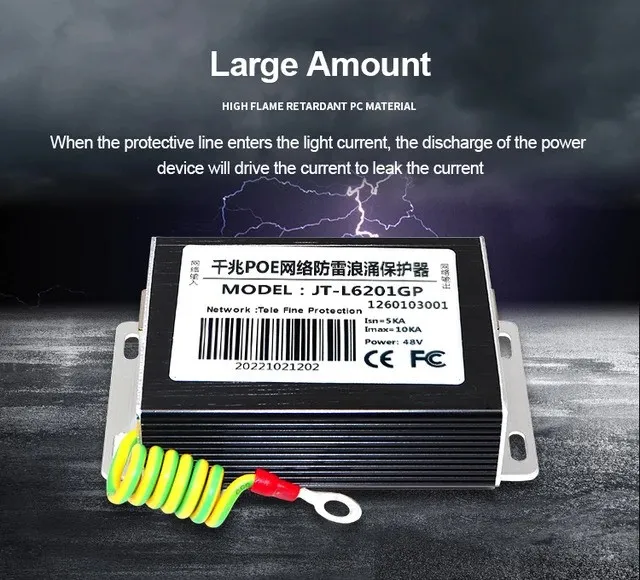 IP%20Camera%20Network%20POE%20Switch%20RJ45%20&%20SPD-POE1000E%20Surge%20Protector%20Surge%20Protective%20Device%20Lightning%20Arrester,%20SPD%20for%201000M%20Ethernet%20Network%20-%20Image%202
