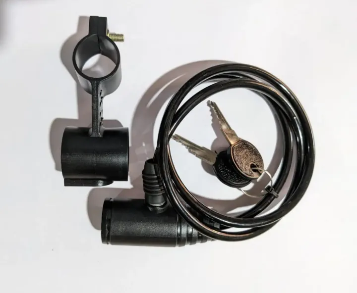 Bicycle / Bike Safety Cable Lock with holder 2 key