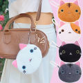 Cute Cartoon Cat Zero Wallet Plush Toy Earphone Bag Student Wallet Storage Bag Doll Pendant Birthday Gift. 