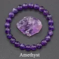 ZEBF-Original Reiki Blue Apatite Beads Bracelet Men Women Natural Lapis Lazuli Amethyst Yellow Tiger Eye Stone Beads Bracelet Jewelry. 