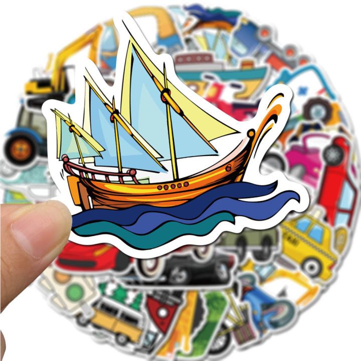 40PCS%20Cute%20Children's%20Cartoon%20Car%20Truck%20Stickers%20Kawaii%20DIY%20Skateboard%20Motor%20Graffiti%20Vehicle%20Sticker%20Decals%20Kids%20Learning%20Toys%20-%20Image%202