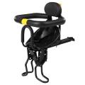 Safety Child Bicycle Seats Bike Front Baby Seats Kids Saddle with Foot Pedals Support Back Rest for MTB Road Bike Bicycle. 