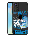 infinix Hot 12i 12 11 10 9 Play 11s 10s infinix hot11s NFC hot 10i infinix Note 8 10 Pro Smile Astronaut Square Phone Case Liquid Silicon Soft Casing nasa Cover. 