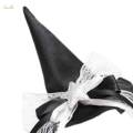 Witch Hat Headband Cosplay Kids Hair Hoop Hairband for Masquerade Halloween White. 