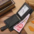 【ZIME】 Leather Men Wallets Cow Leather Solid Sample Style Zipper Purse Man Card Horders Famous Brand High Quality Male Wallet. 