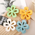 Fashion Hollow Large Flower Shape Plastic Hair Claws Clips Elegant Accessories For Women. 
