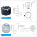 Led Lens 1w 3w Cree Xpe 3535 13mm 10 20 30 45 60 90degree Holder Waterproof Xpg 3030 Chip Diode Clear Bead Plano Integrated Lens. 