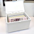 1PC Korean Acrylic White Storage Box Blind Box Card Korean Photocard Storage Bo Zhonggaohang. 