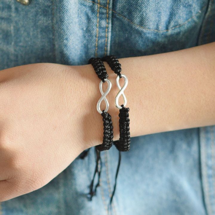 Braided Bracelet Infinity Friendship Bracelet Pattern 2pcs Infinity