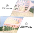 Cat Faced Plastic Large Cat Litter Scoop Pet Care Sand Waste Scooper Shovel Hollow Cleaning Tool Hollow Style Lightweight Durable Cat Shovel. 