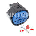 1 Set 10 Pins Car Waterproof Socket Starter For Hyundai Ix25 Kia K23 Hp406-10021 Hp481-10021 Auto Headlight Wire Connector. 